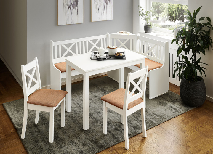 Essgruppen - Esszimmermöbeln Ansicht 5 Essgruppen - Esszimmermöbeln, in Farbe WEISS-BEIGE, in Ausführung Stühle, 2er-Set Ansicht 5