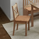 Landhausstil - Esszimmermöbeln – Farbe NATUR-TERRA – Ansicht 3 Landhausstil - Esszimmermöbeln, in Farbe NATUR-BEIGE, in Ausführung Stühle, 2er-Set – Farbe NATUR-TERRA – Ansicht 3