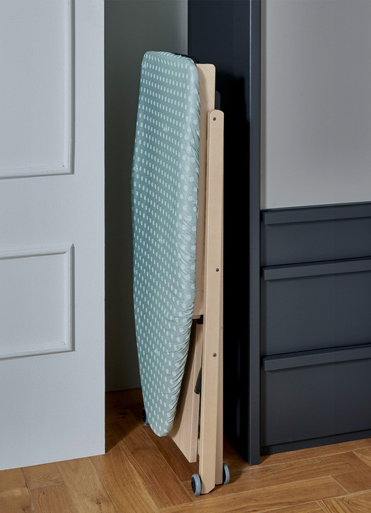 Bügelhilfen - Bügelbrett aus Massivholz, in Farbe KIRSCHBAUM Ansicht 4