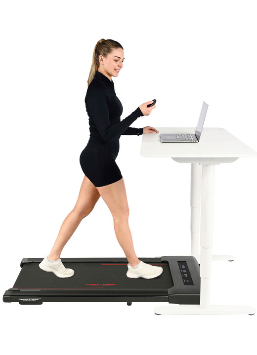 Fitness - Christopeit Walking Pad 4.1/4.2 Ansicht 1 Fitness - Christopeit Walking Pad 4.1/4.2, in Farbe SCHWARZ Ansicht 1