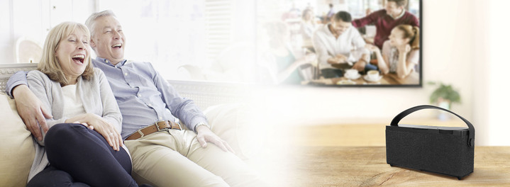 Heimkino - Sprachverstärker, in Farbe SCHWARZ Ansicht 2