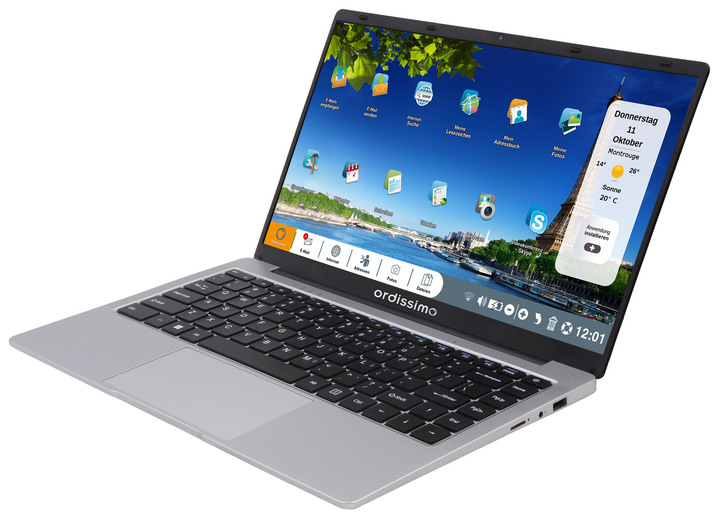 Computer & Elektronik - Notebook inklusive Benutzerhandbuch mit Bildern Ansicht 4 Computer & Elektronik - Notebook inklusive Benutzerhandbuch mit Bildern, in Farbe SILBER Ansicht 4