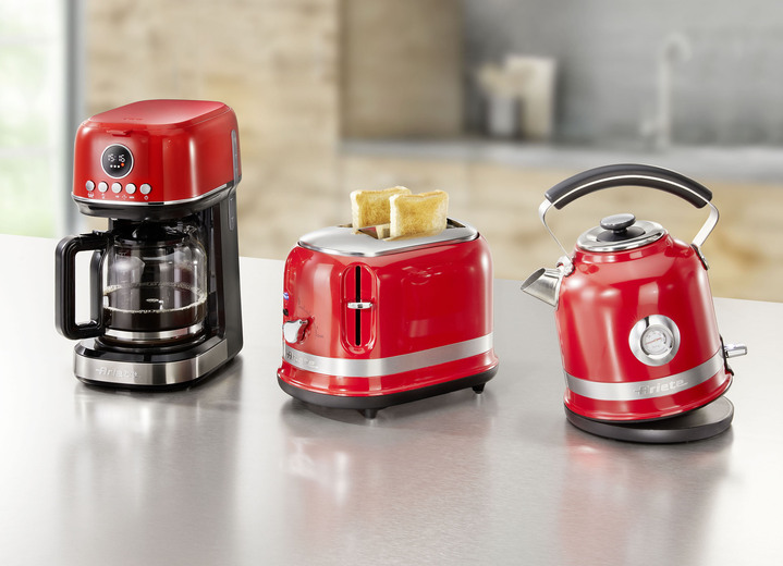 Küchengeräte-Serien - Ariete Frühstücksserie moderna im Retro-Design Ansicht 4 Küchengeräte-Serien - Ariete Frühstücksserie moderna im Retro-Design, in Farbe WEISS, in Ausführung Kaffeemaschine Ansicht 4