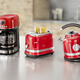 Küchengeräte-Serien - Ariete Frühstücksserie moderna im Retro-Design – Farbe ROT – Ansicht 2 Küchengeräte-Serien - Ariete Frühstücksserie moderna im Retro-Design, in Farbe WEISS, in Ausführung Kaffeemaschine – Farbe ROT – Ansicht 2