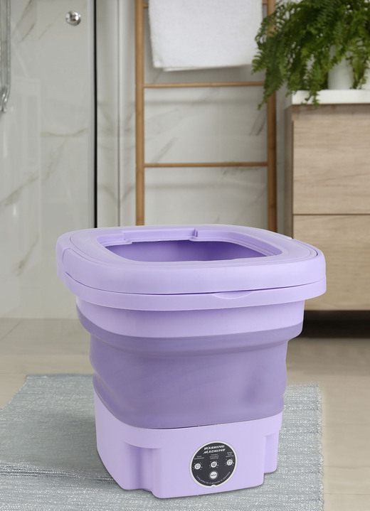 Reinigungsgeräte - Faltbare Mini-Waschmaschine, in Farbe LILA Ansicht 2