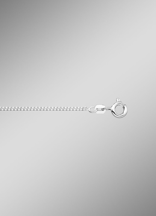 Halsketten & Armbänder - Panzerkette aus Silber, in Farbe  Ansicht 2