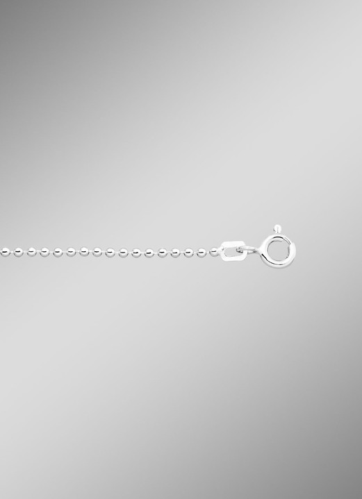 Halsketten & Armbänder - Kugelkette aus Silber, in Farbe  Ansicht 3