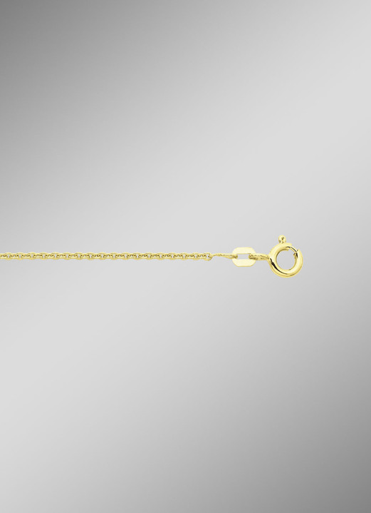 Halsketten & Armbänder - Herrlich verspielte, vergoldete Rundankerkette aus Silber 925/- fein, in Farbe  Ansicht 3