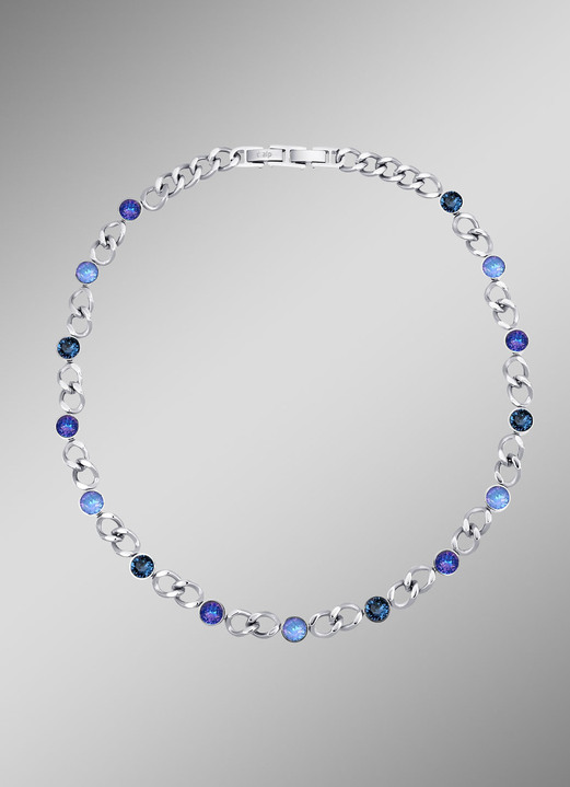 Damen-Modeschmuck - Halskette mit Kristalle Ansicht 2 Damen-Modeschmuck - Halskette mit Kristalle, in Farbe  Ansicht 2