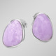 Ohrschmuck - Schöne Ohrstecker mit echt facettiertem Amethyst, in Farbe  – Ansicht 1