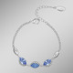 Damen-Modeschmuck - Funkelnde Eleganz in Blau – Armband mit Swarovski-Kristalle – Ansicht 1 Damen-Modeschmuck - Funkelnde Eleganz in Blau – Armband mit Swarovski-Kristalle, in Farbe  – Ansicht 1