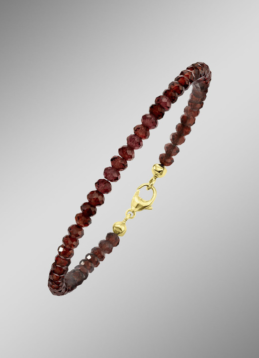 Halsketten & Armbänder - Armband mit echt Rhodolith - ein Highlight für Ihr Handgelenk!, in Farbe  Ansicht 1