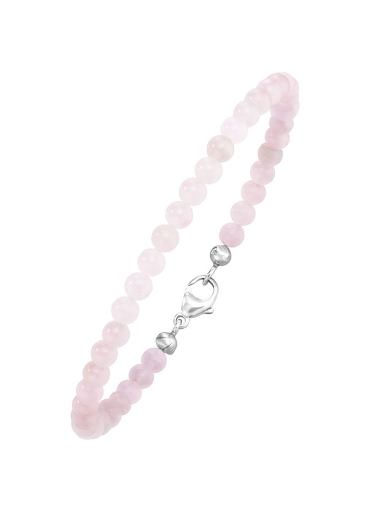 Damen-Modeschmuck - Armband mit echtem Rosenquarz, in Farbe  Ansicht 2