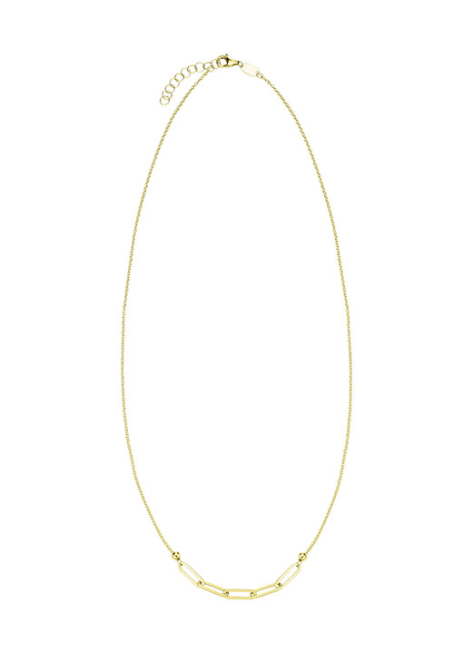 ohne Steine / mit Zirkonia - Zeitlos elegante Halskette aus feinem Gold, in Farbe  Ansicht 2