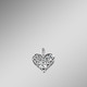 mit Diamanten - Herzanhänger, in Farbe  – Ansicht 2