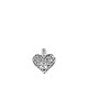 mit Diamanten - Herzanhänger, in Farbe  – Ansicht 3