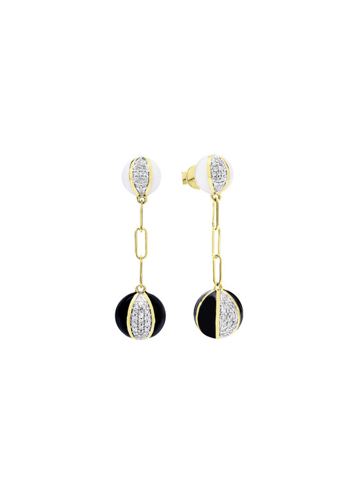 mit Diamanten -  Luxuriöse Ohrstecker  Ansicht 2 mit Diamanten -  Luxuriöse Ohrstecker , in Farbe  Ansicht 2