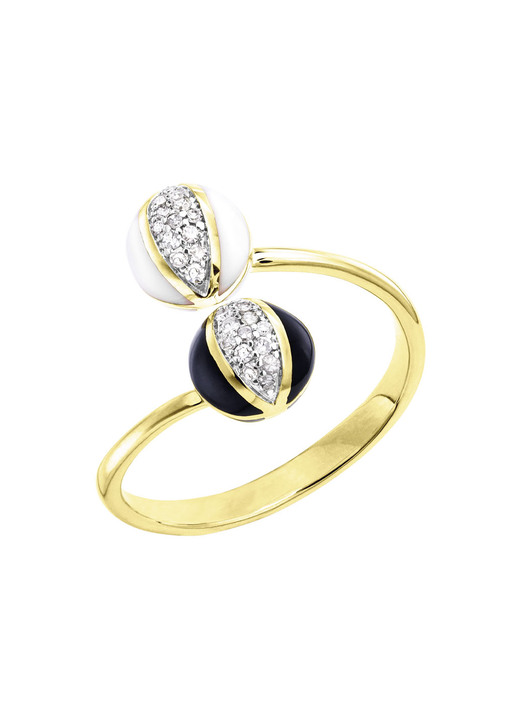 mit Diamanten - Exklusive Damenring , in Größe 160 bis 220, in Farbe  Ansicht 2