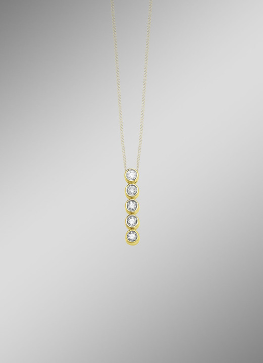 mit Diamanten - Edler Anhänger mit Brillanten, in Farbe  Ansicht 1