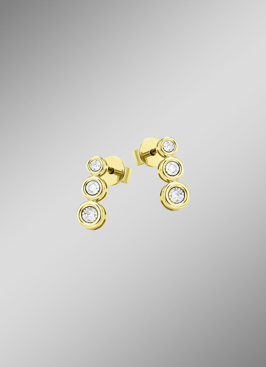 mit Diamanten - Edle Ohrstecker mit Brillanten, in Farbe  Ansicht 1