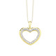 mit Diamanten - Hochwertiger Herz-Anhänger mit Brillanten, in Farbe  – Ansicht 2