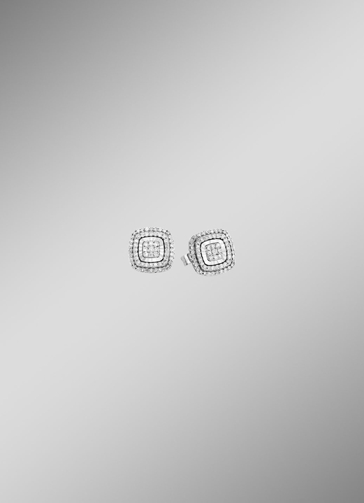 mit Diamanten - Ohrstecker mit Brillanten, in Farbe  Ansicht 2