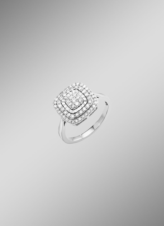 mit Diamanten - Damenring mit Brillanten, in Größe 160 bis 220, in Farbe  Ansicht 2