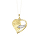 ohne Steine / mit Zirkonia - Schicker Herz-Anhänger, in Farbe  – Ansicht 2