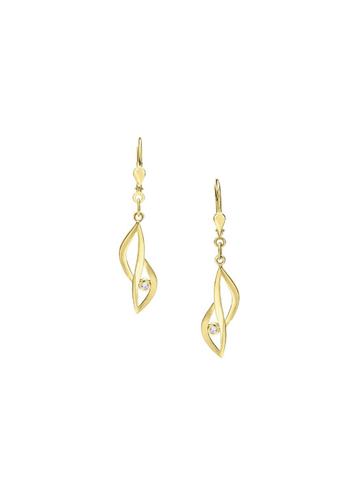 ohne Steine / mit Zirkonia - Ohrringe mit Zirkonia Ansicht 2 ohne Steine / mit Zirkonia - Ohrringe mit Zirkonia, in Farbe  Ansicht 2