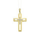 mit Diamanten - Durchbrochener Kreuz-Anhänger mit Brillanten – Ansicht 2 mit Diamanten - Durchbrochener Kreuz-Anhänger mit Brillanten, in Farbe  – Ansicht 2