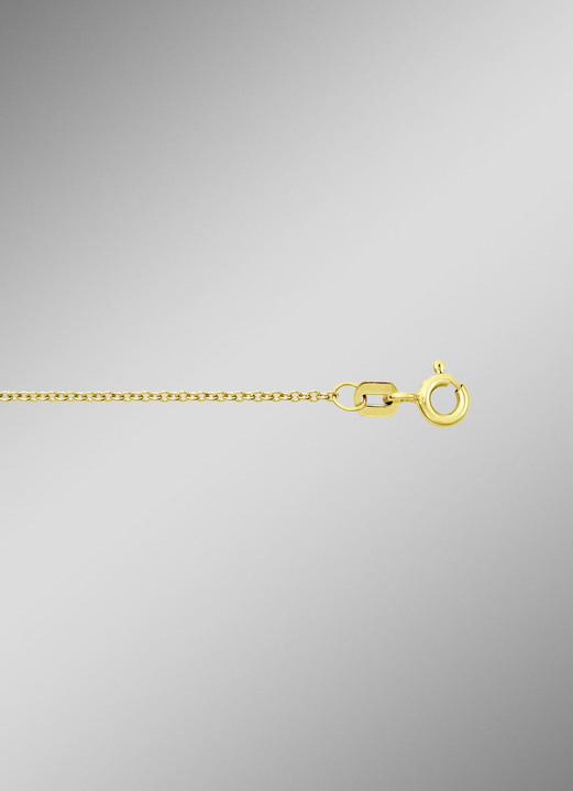 ohne Steine / mit Zirkonia - Ankerkette aus Gold, in Farbe  Ansicht 1