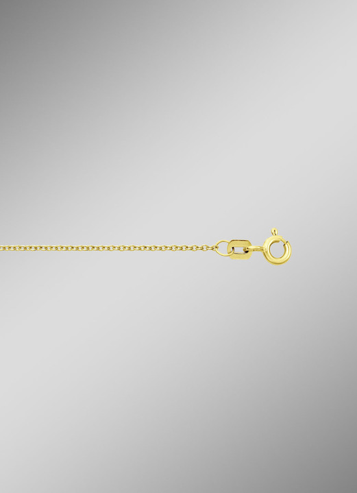 ohne Steine / mit Zirkonia - Ankerkette aus Gold, in Farbe  Ansicht 3