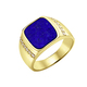 Ringe - Herrenring mit Lapislazuli und Zirkonia – Ansicht 2 Ringe - Herrenring mit Lapislazuli und Zirkonia, in Größe 180 bis 240, in Farbe  – Ansicht 2