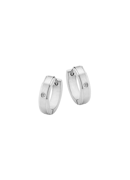 Damen-Modeschmuck - Schlichte Klappcreolen im zeitlosen Design Ansicht 2 Damen-Modeschmuck - Schlichte Klappcreolen im zeitlosen Design, in Farbe  Ansicht 2