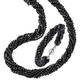 Damen-Modeschmuck - Wundervoll funkelndes Schmuck-Set, 2-teilig – Farbe SCHWARZ – Ansicht 2 Damen-Modeschmuck - Wundervoll funkelndes Schmuck-Set, 2-teilig, in Farbe JEANSBLAU – Farbe SCHWARZ – Ansicht 2