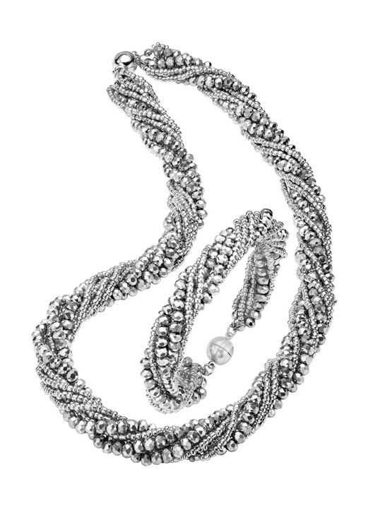 Damen-Modeschmuck - Wundervoll funkelndes Schmuck-Set, 2-teilig Ansicht 6 Damen-Modeschmuck - Wundervoll funkelndes Schmuck-Set, 2-teilig, in Farbe JEANSBLAU Ansicht 6