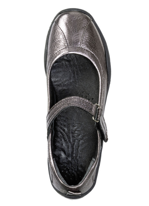 Slipper & Schnürschuhe - Gemini, klassische Damen-Slipper, Weite G, mit herausnehmbarem Fußbett, in Größe 036 bis 042, in Farbe SCHWARZ Ansicht 5