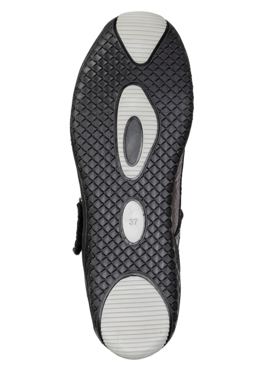 Slipper & Schnürschuhe - Gemini, klassische Damen-Slipper, Weite G, mit herausnehmbarem Fußbett, in Größe 036 bis 042, in Farbe SCHWARZ Ansicht 6