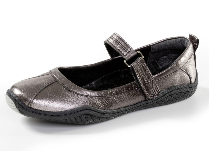 Slipper & Schnürschuhe - Gemini, klassische Damen-Slipper, Weite G, mit herausnehmbarem Fußbett, in Größe 036 bis 042, in Farbe SCHWARZ Ansicht 4