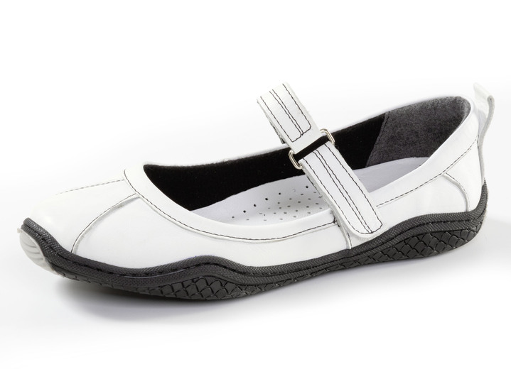 Slipper & Schnürschuhe - Gemini, klassische Damen-Slipper, Weite G, mit herausnehmbarem Fußbett, in Größe 036 bis 042, in Farbe SCHWARZ Ansicht 7