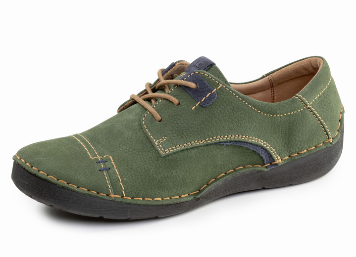 Slipper & Schnürschuhe - Josef Seibel, klassische Damen-Schnürschuhe, Weite G, mit herausnehmbarem Fußbett, in Größe 036 bis 043, in Farbe MARINE-BRAUN Ansicht 11