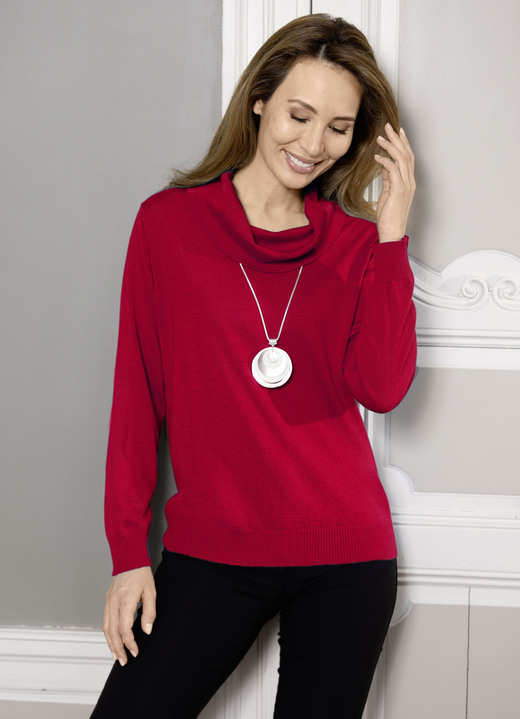 Pullover - Pullover in Feinstrick mit Schurwolle, in Größe 036 bis 050, in Farbe TÜRKIS Ansicht 3