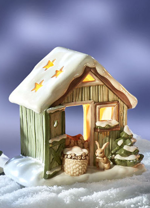 Goebel-Figuren - Winterliche Szene: Tolle Himmelsboten im Winterwald Ansicht 11 Goebel-Figuren - Winterliche Szene: Tolle Himmelsboten im Winterwald, in Farbe GRÜN, in Ausführung Weihnachtsbaum Ansicht 11