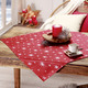 Tischdecken - Tischdekoration mit Fleckschutz und Glitzergarn – Farbe ROT-SILBER – Ansicht 4 Tischdecken - Tischdekoration mit Fleckschutz und Glitzergarn, in Größe 105 (Läufer, 40/150 cm) bis 140 (Tischdecke, 140/220 cm), in Farbe WEISS-SILBER – Farbe ROT-SILBER – Ansicht 4