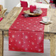 Tischdecken - Tischdekoration mit Fleckschutz und Glitzergarn – Farbe ROT-SILBER – Ansicht 6 Tischdecken - Tischdekoration mit Fleckschutz und Glitzergarn, in Größe 105 (Läufer, 40/150 cm) bis 140 (Tischdecke, 140/220 cm), in Farbe WEISS-SILBER – Farbe ROT-SILBER – Ansicht 6