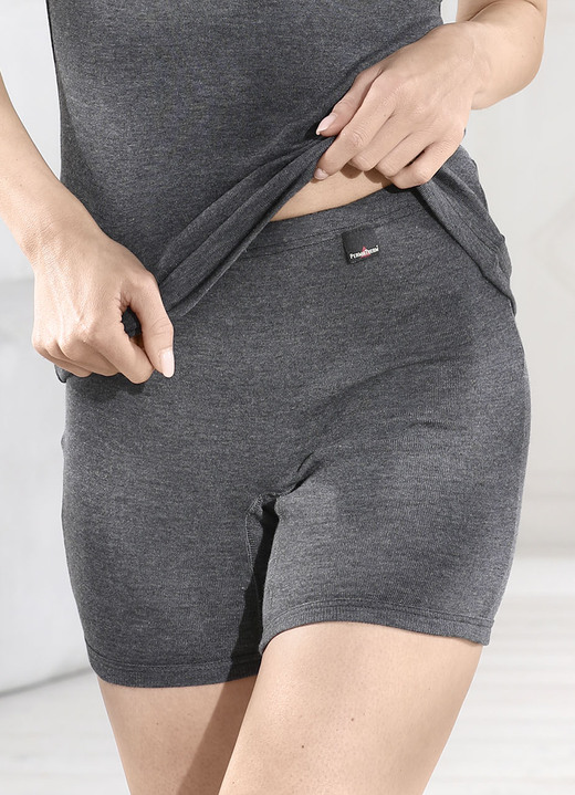 Slips - Zweierpack Permatherm Longpants, in Größe 3XL (56/58) bis XXL (52/54), in Farbe JEANSBLAU MELIERT Ansicht 5