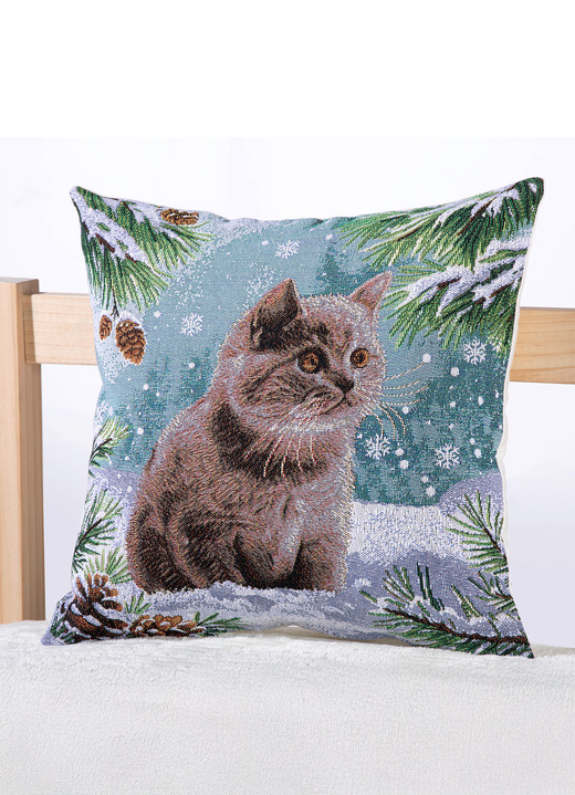 Kissenbezüge - Kissenbezug mit Katzen-Motiv, in Farbe BUNT