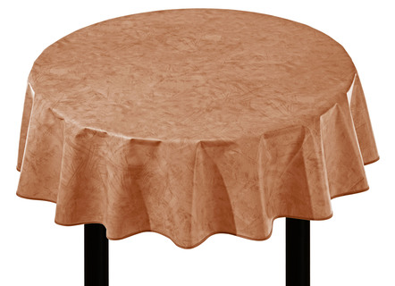 Tischdecken - Klassisch marmorierte Wachstuch-Tischdecke – Farbe TERRA – Ansicht  Tischdecken - Klassisch marmorierte Wachstuch-Tischdecke, in Größe 108 (Tischdecke, 80/ 80 cm) bis 220 (Tischdecke, oval, 155/220 cm), in Farbe BLAU – Farbe TERRA – Ansicht