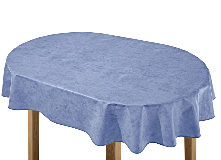 Tischdecken - Klassisch marmorierte Wachstuch-Tischdecke Ansicht 18 Tischdecken - Klassisch marmorierte Wachstuch-Tischdecke, in Größe 108 (Tischdecke, 80/ 80 cm) bis 220 (Tischdecke, oval, 155/220 cm), in Farbe BLAU Ansicht 18