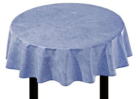 Tischdecken - Klassisch marmorierte Wachstuch-Tischdecke – Farbe BLAU – Ansicht  Tischdecken - Klassisch marmorierte Wachstuch-Tischdecke, in Größe 108 (Tischdecke, 80/ 80 cm) bis 220 (Tischdecke, oval, 155/220 cm), in Farbe BLAU – Farbe BLAU – Ansicht